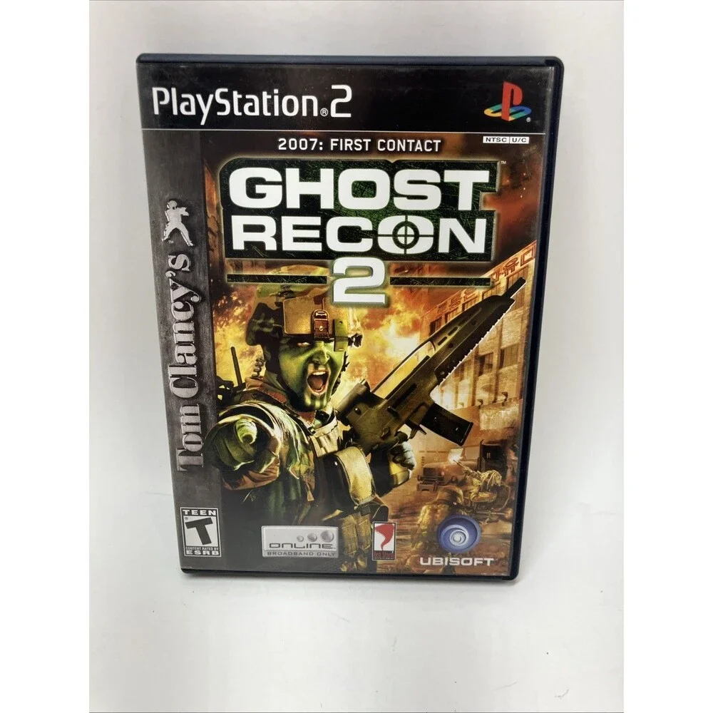 Tom Clancy's Ghost Recon 2 (Sony PlayStation 2, 2004) PS2 Complete